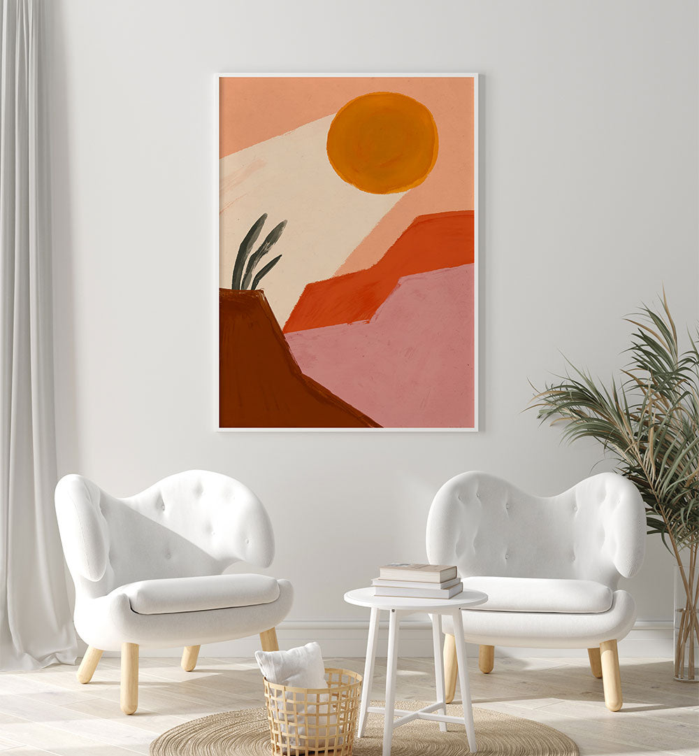 DESERT SUNLIGHT , LANDSCAPE PAINTINGS