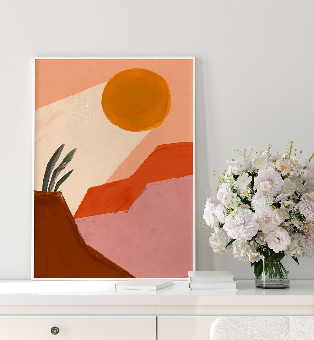 DESERT SUNLIGHT , LANDSCAPE PAINTINGS