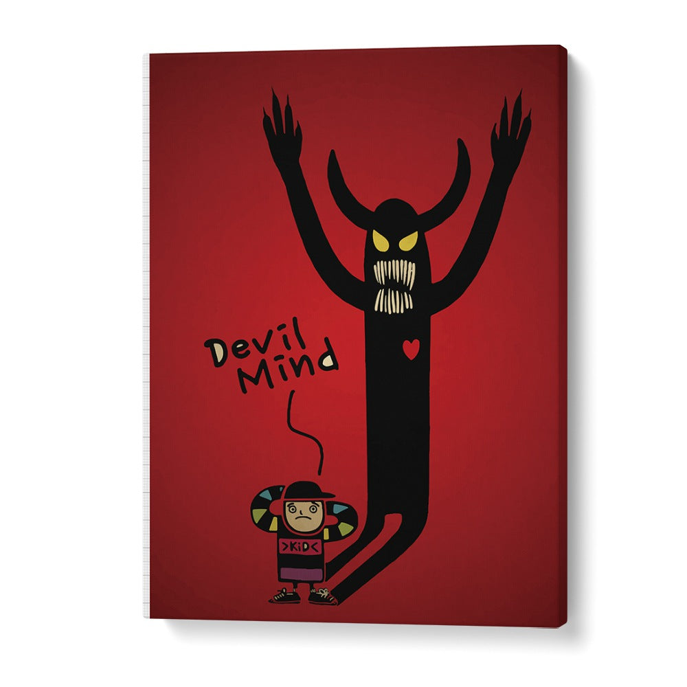 Devil Mind Comic Art Artwork in Gallery Wrap