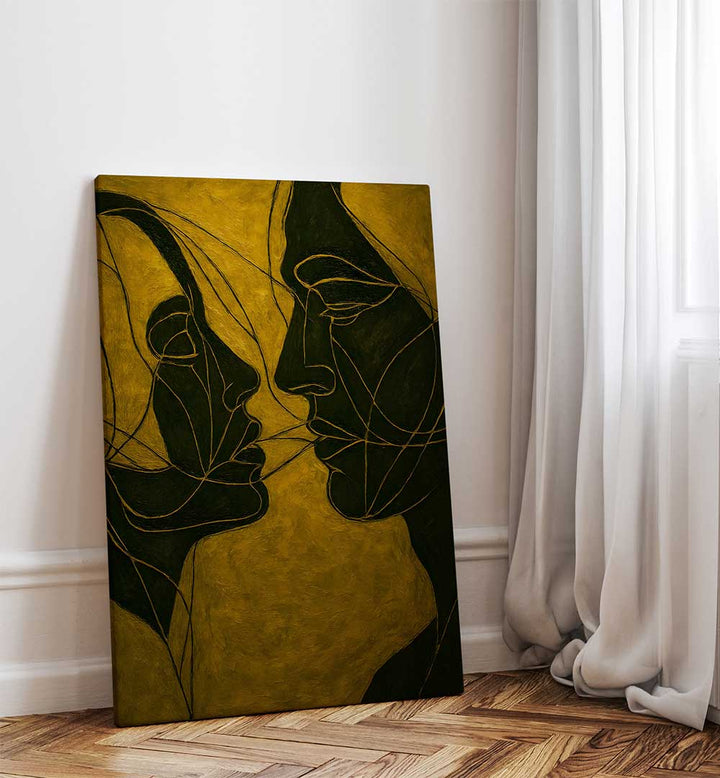 DIALOGUE IN SHADOW , EXPRESSIONISM PAINTINGS