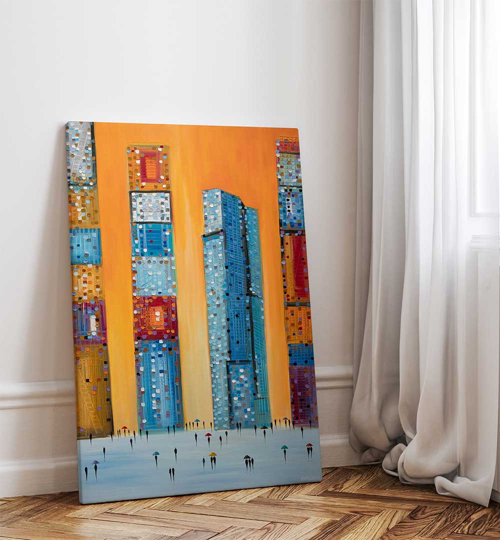 DIDN'T IT RAIN , MODERN IMPRESSIONISM PAINTINGS