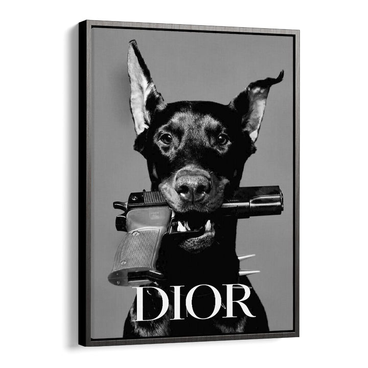 Dior Fashion Art Artwork in Black Floater Frame
