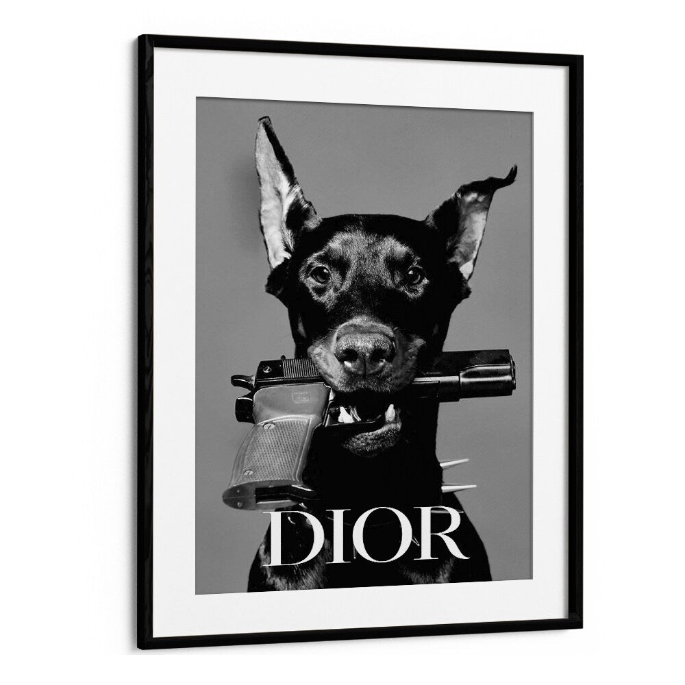 Dior Fashion Art Artwork in Black Frame With Mount
