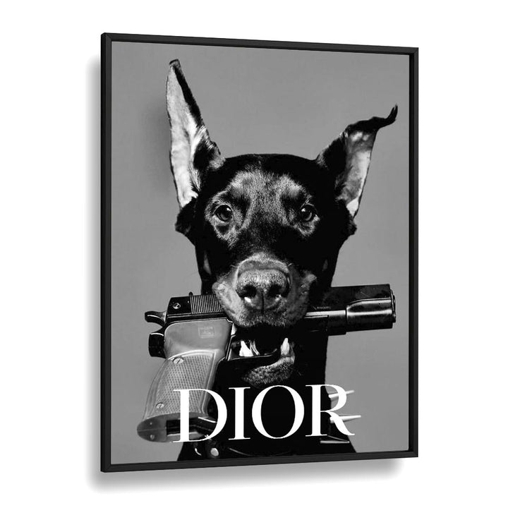 Dior Fashion art Artwork in Black Plain Frame
