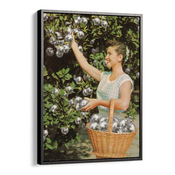 Disco Grove Surreal Art Artwork in Black Floater Frame
