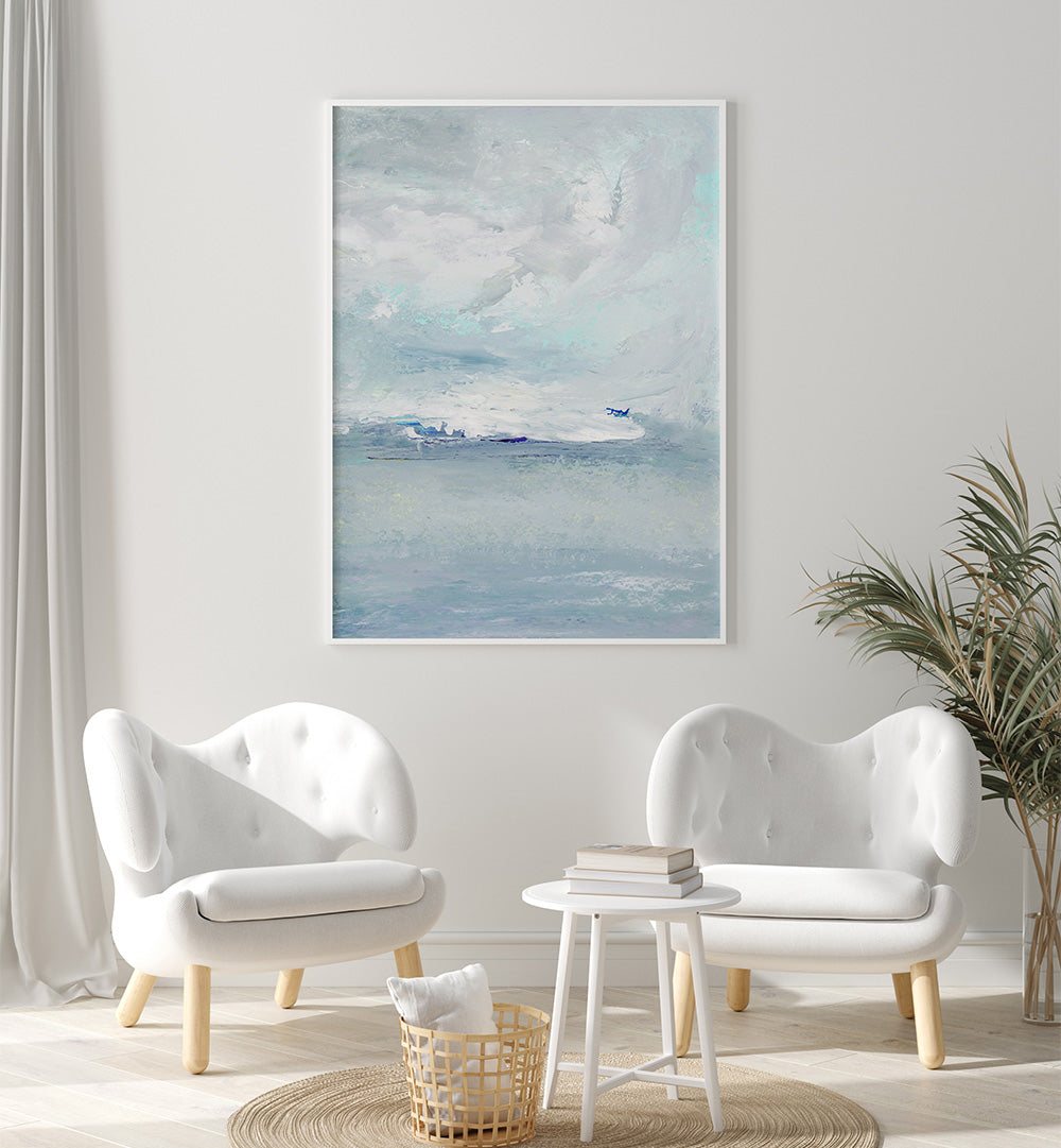 DISTANT PLANE CLOUDS
