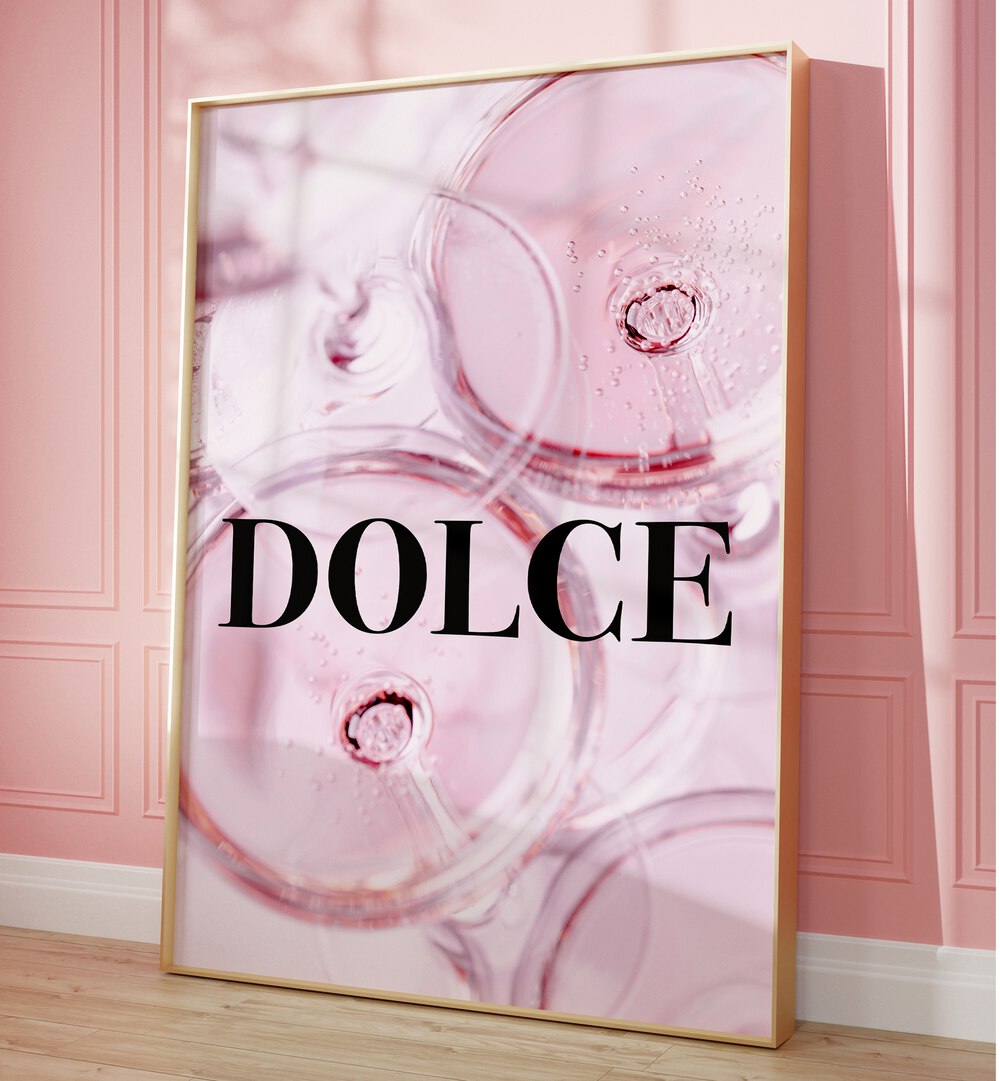 Dolce Fashion Art  Artwork in Gallery Wrap Artwork Placed on a wall In A Living Room 
