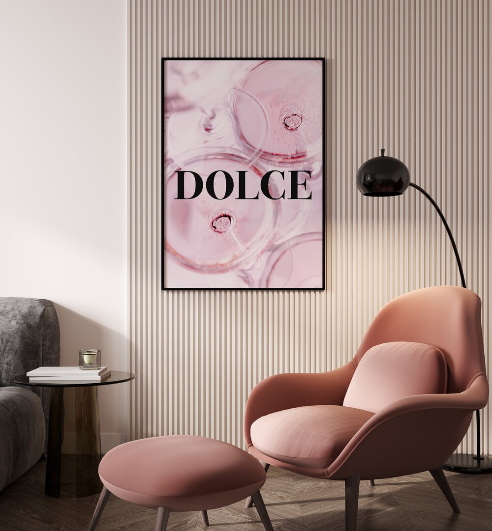 Dolce Fashion Art  Artwork in Gallery Wrap Artwork Placed on a wall In A Living Room 