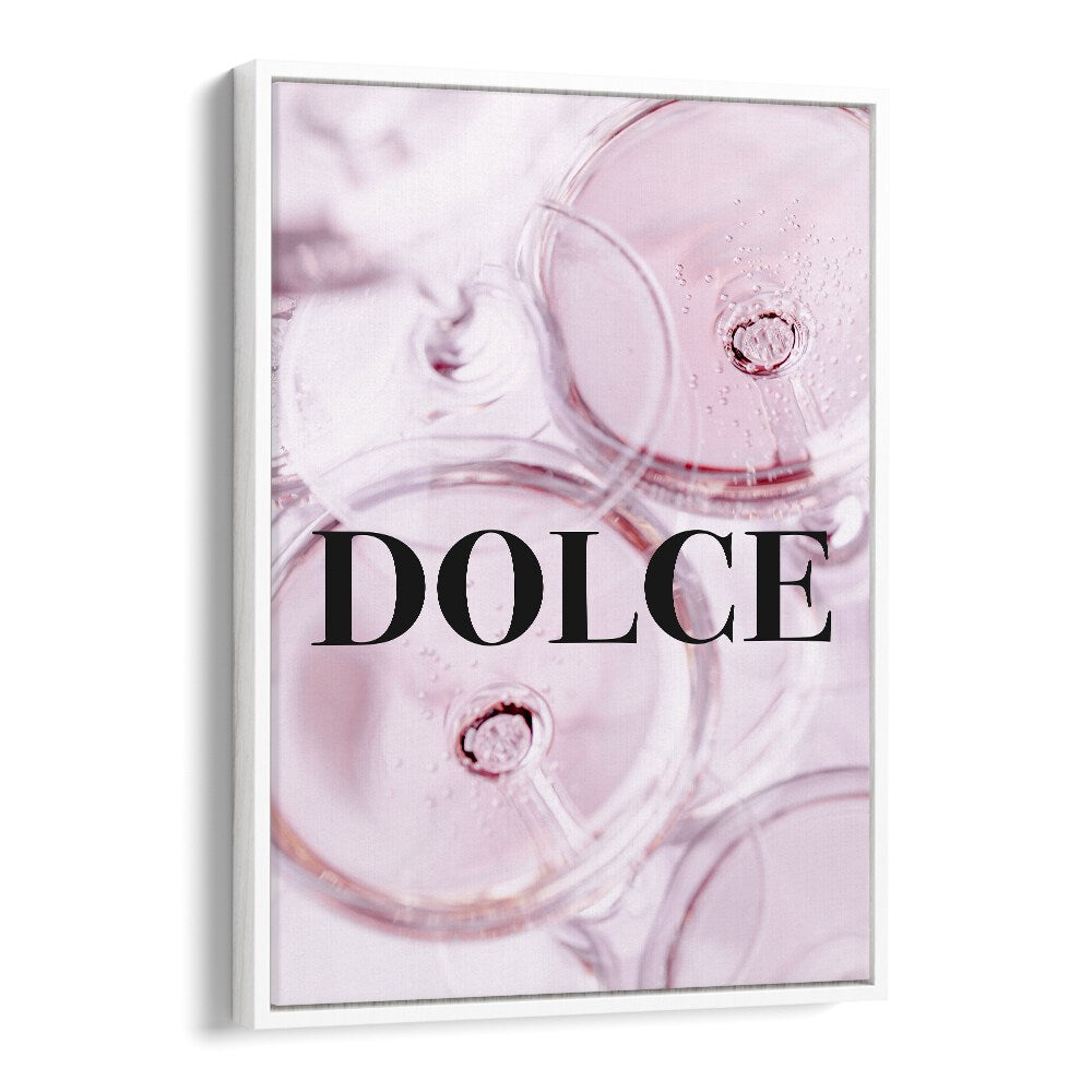 Dolce Fashion art painting Artwork in White Floater Frame
