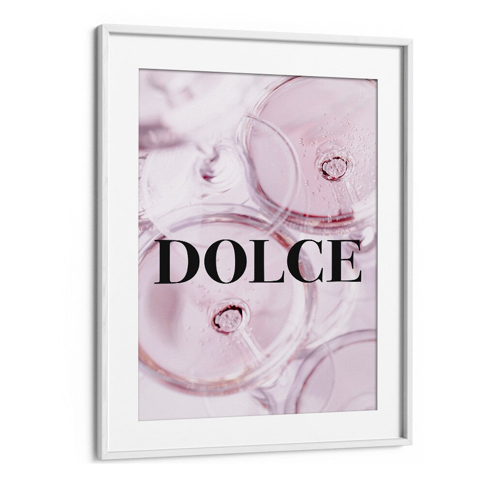 Dolce Fashion Art Artwork in White Frame With Mount