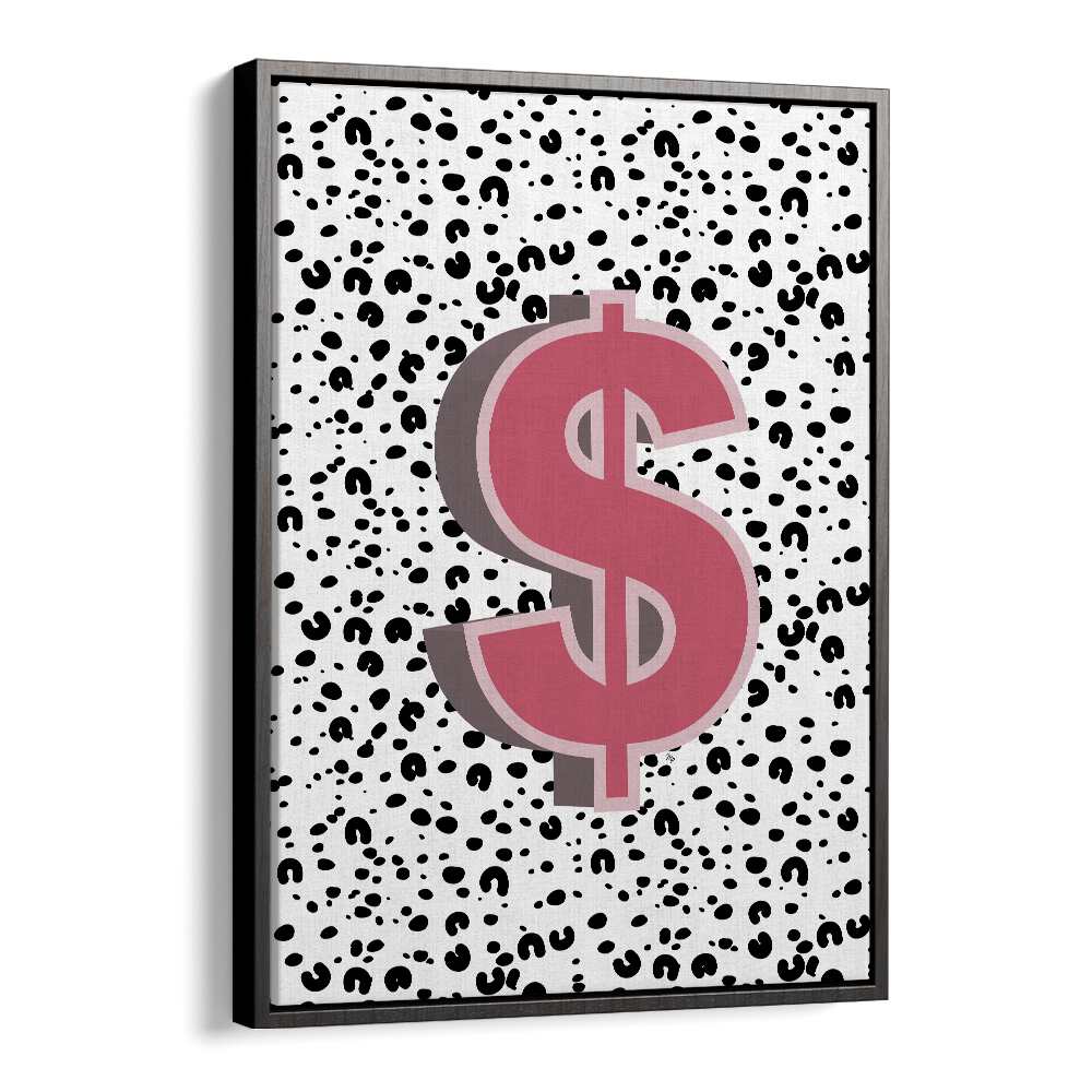 Dollar By Martina Money Art Artwork in Black Floater Frame