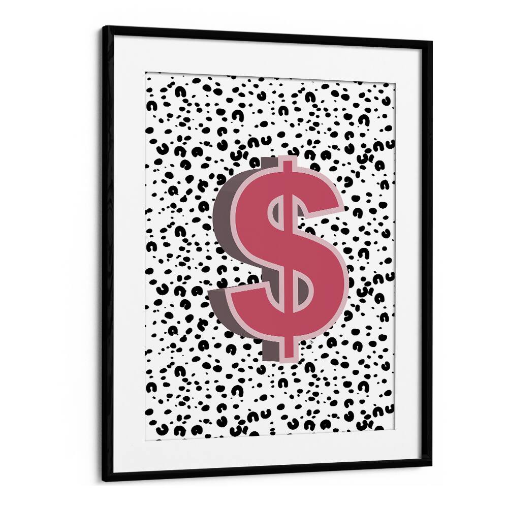 Dollar By Martina Money Art Artwork in Black Frame With Mount