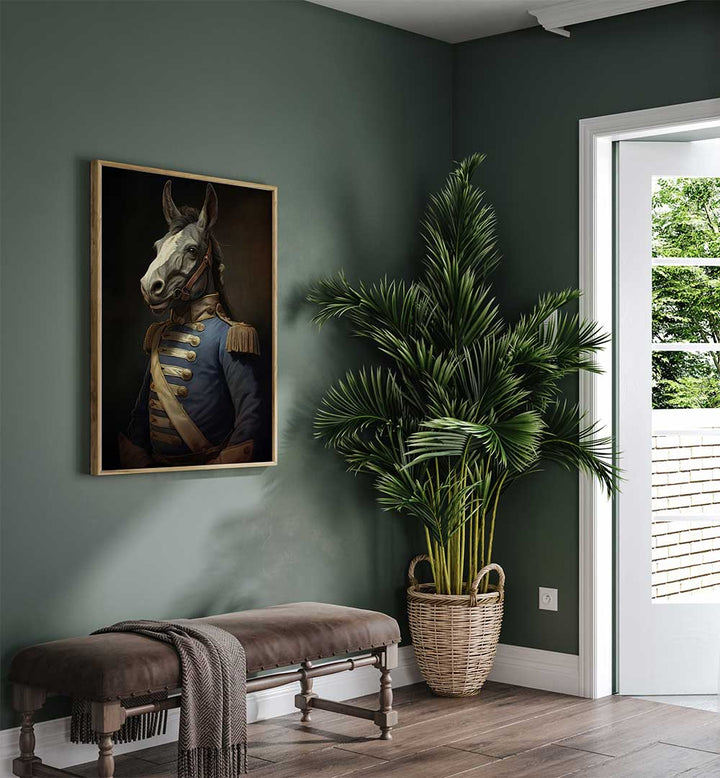 DONKEY IN COSTUME I , ANIMAL PAINTINGS