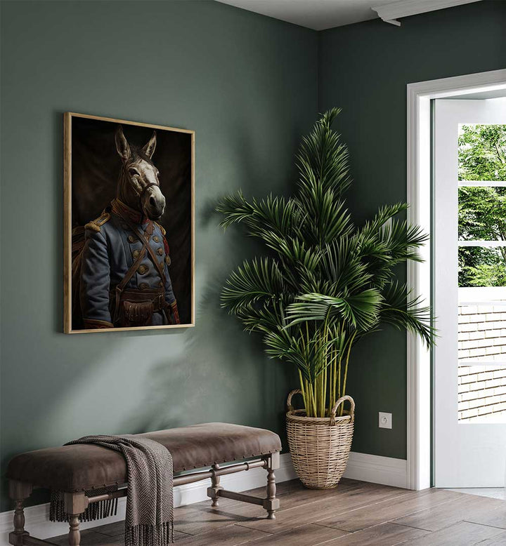 DONKEY IN COSTUME II , ANIMAL PAINTINGS