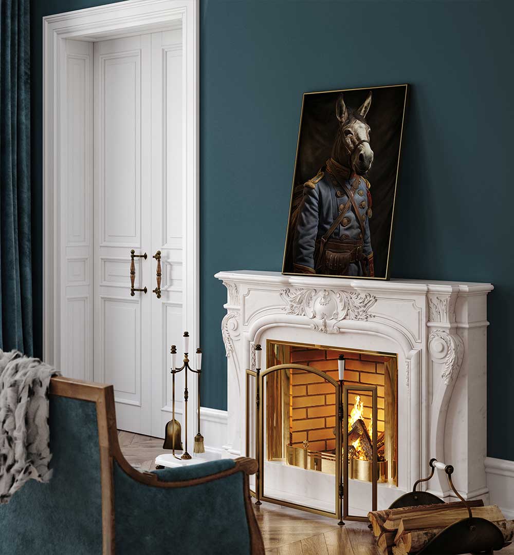 DONKEY IN COSTUME II , ANIMAL PAINTINGS