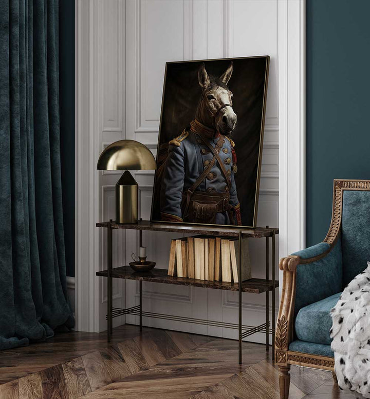 DONKEY IN COSTUME II , ANIMAL PAINTINGS