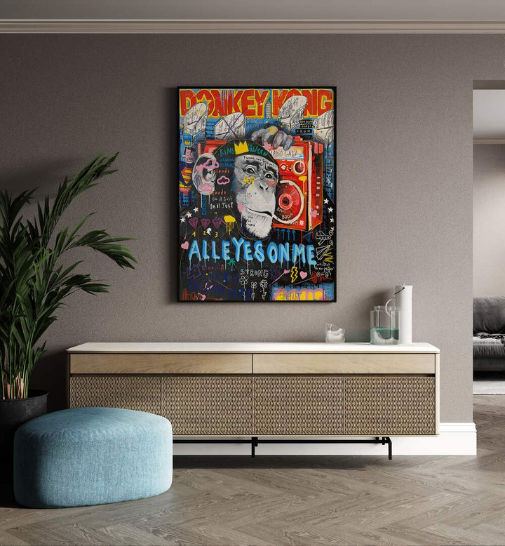 DONKEY KING POP ART PAINTINGS , POP ART PRINTS