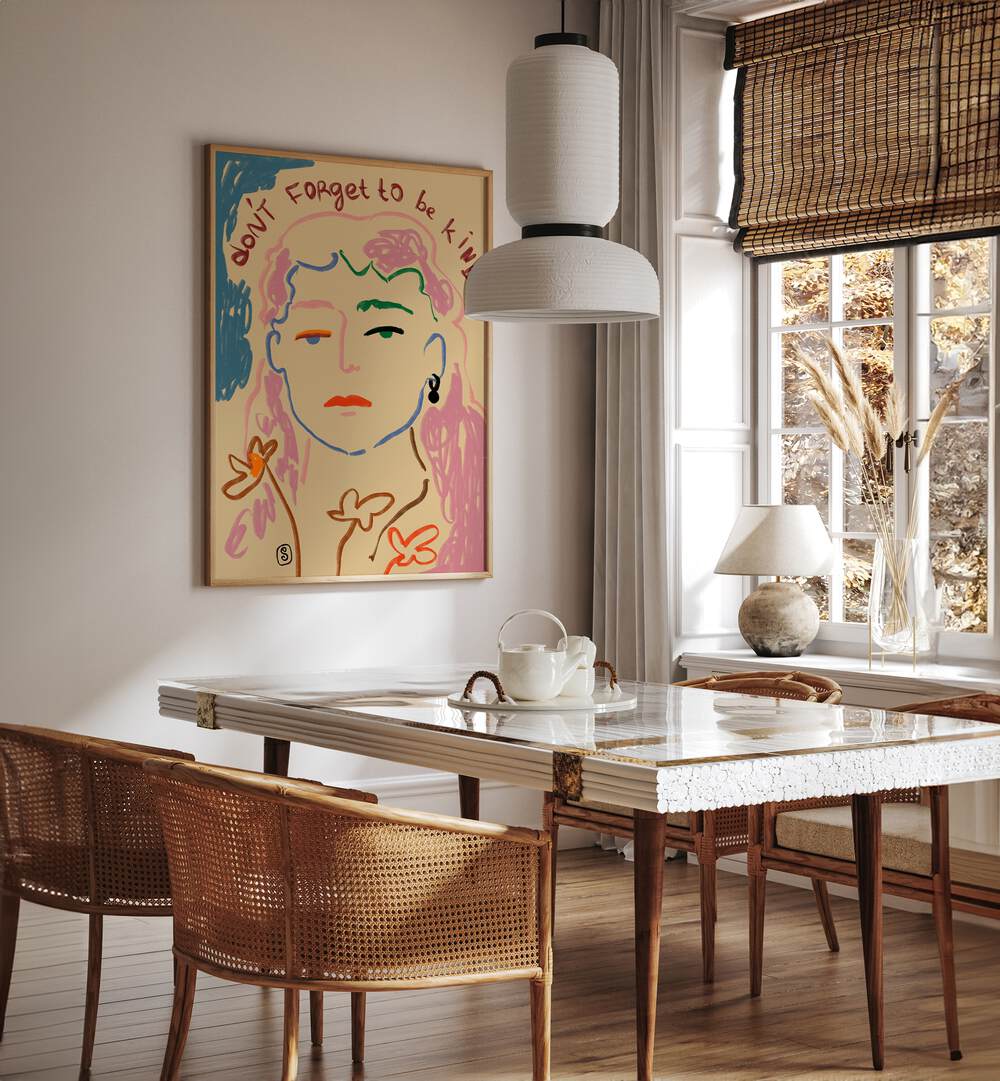 DO NOT FORGET TO BE KIND , VIBRANT & ELECTRIC ART PRINTS