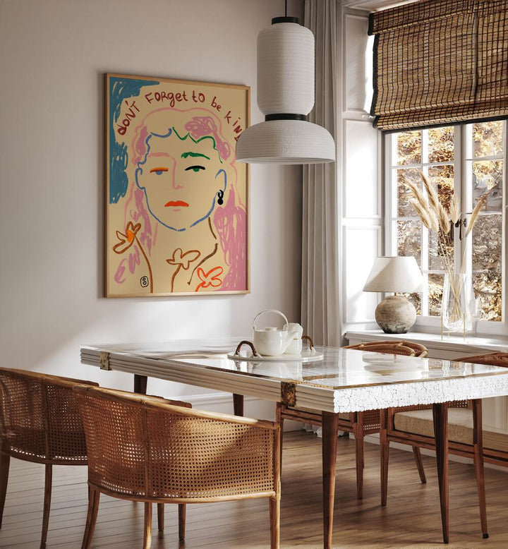 DO NOT FORGET TO BE KIND , VIBRANT & ELECTRIC ART PRINTS