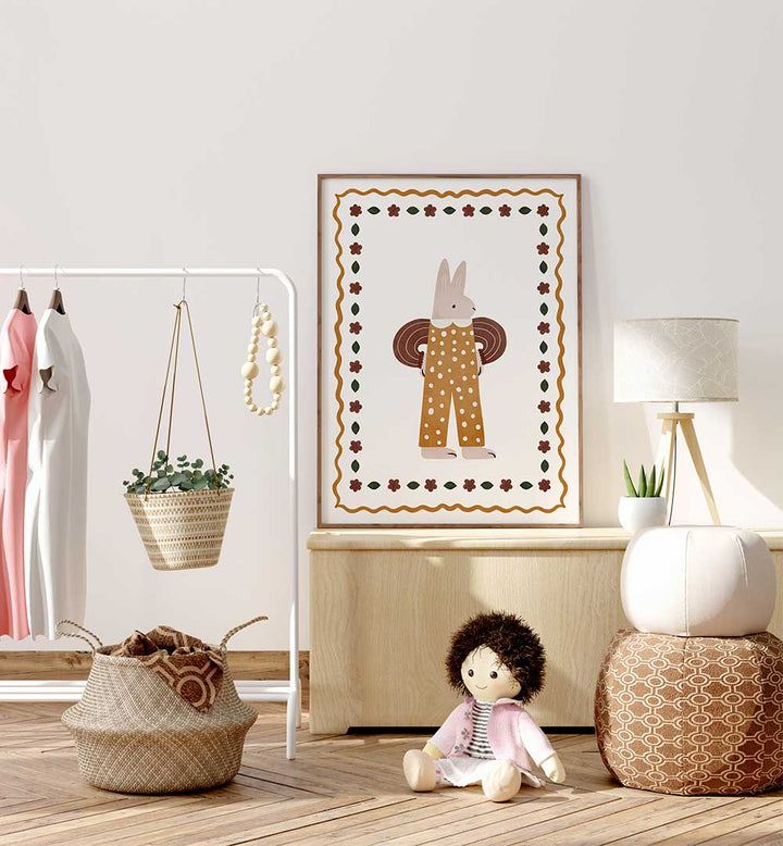 DOTTED BUNNY PARADE , KIDS ROOM PAINTINGS