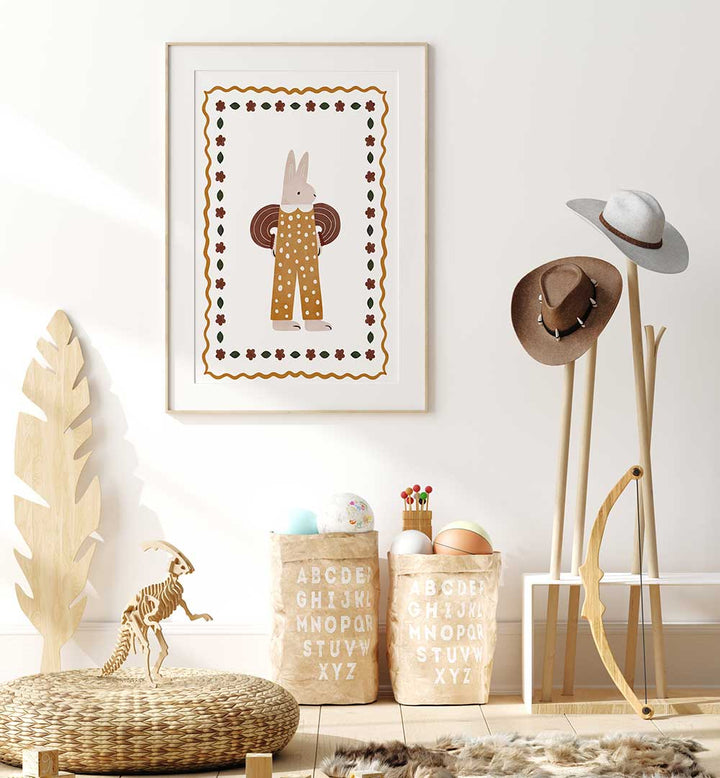 DOTTED BUNNY PARADE , KIDS ROOM PAINTINGS