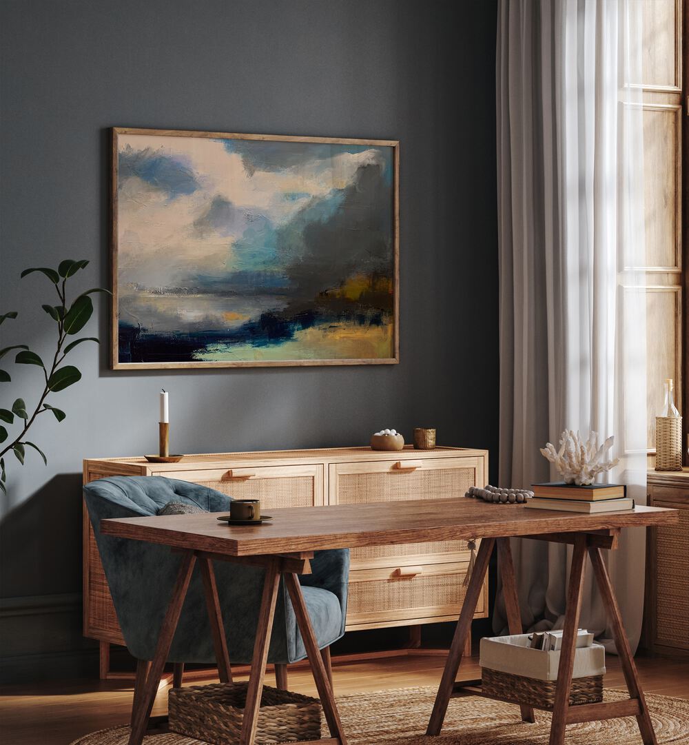 Transform your space with DRAMATIC CLOUDY SKY, LANDSCAPE PAINTINGS, showcasing nature's beauty in vibrant colors.