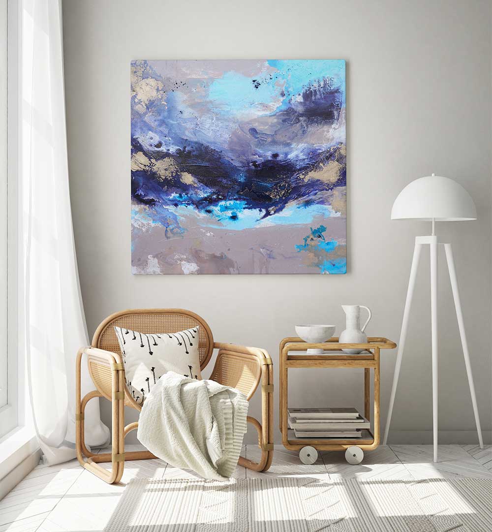 DREAMY BLUE WAVES , ABSTRACT PAINTINGS