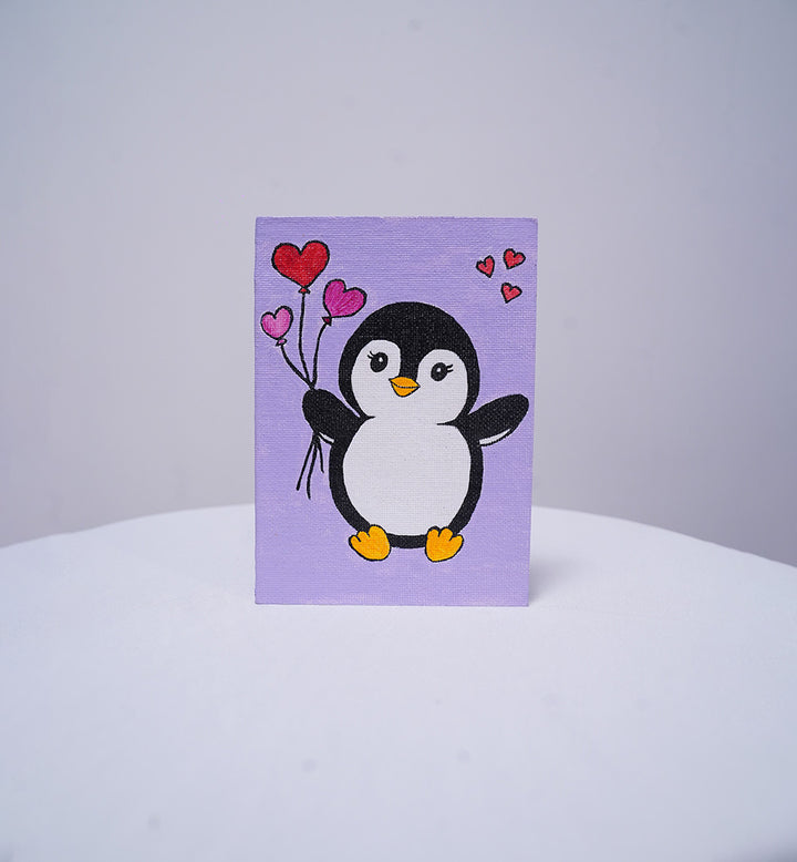 PENGUIN LOVE – HANDPAINTED BOOK