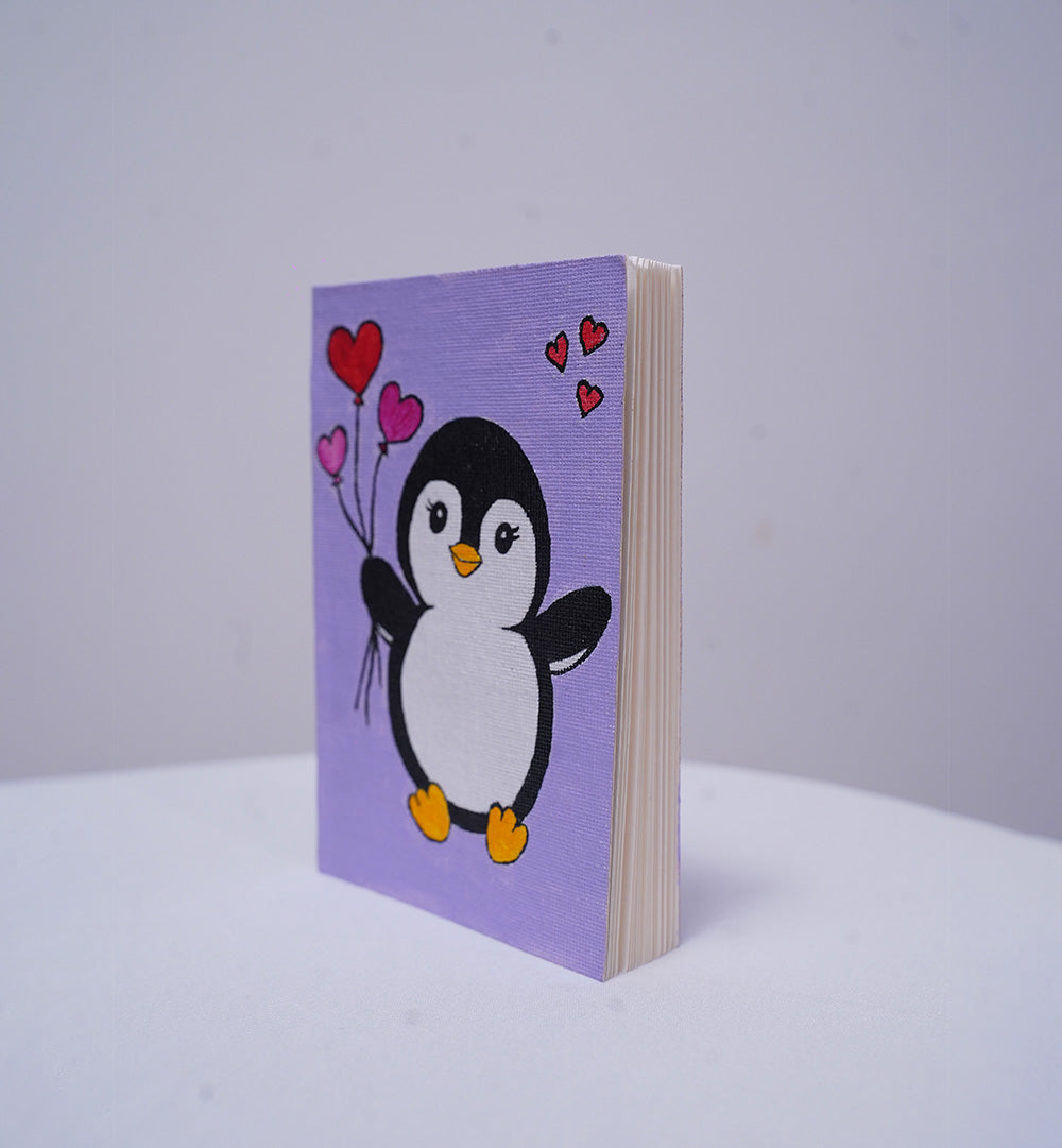 PENGUIN LOVE – HANDPAINTED BOOK