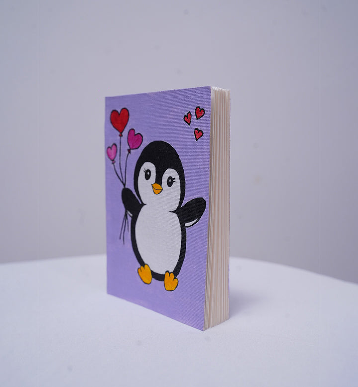 PENGUIN LOVE – HANDPAINTED BOOK