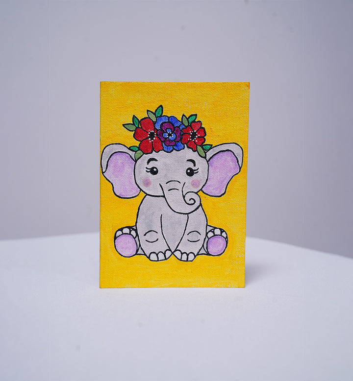 FLORAL ELEPHANT – HANDPAINTED BOOK
