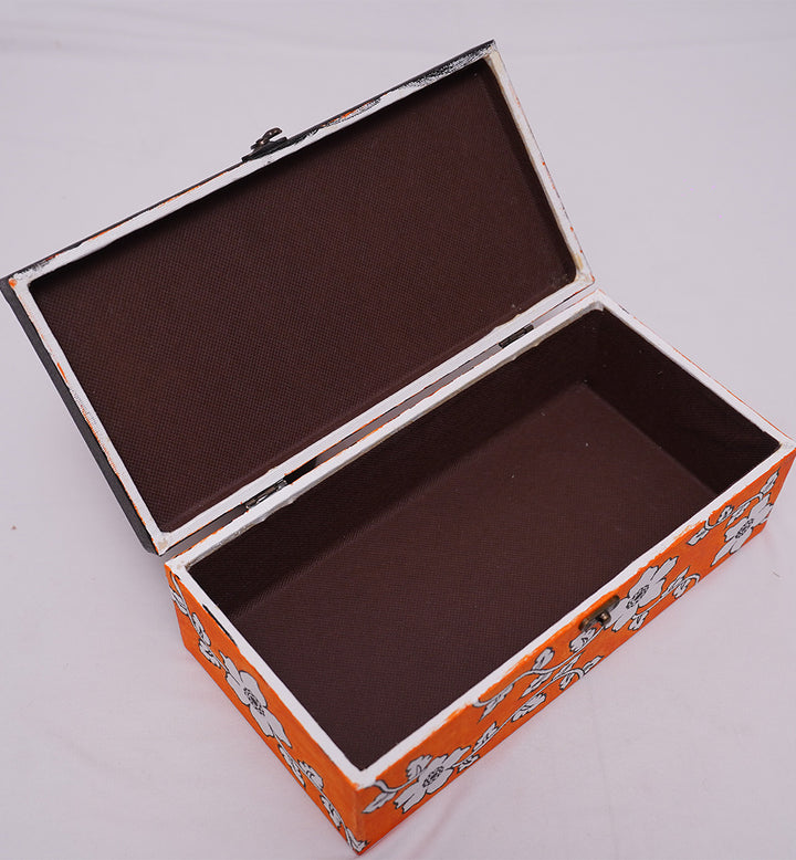 OYAL KALAMKARI-INSPIRED PEACOCK KEEPSAKE BOX