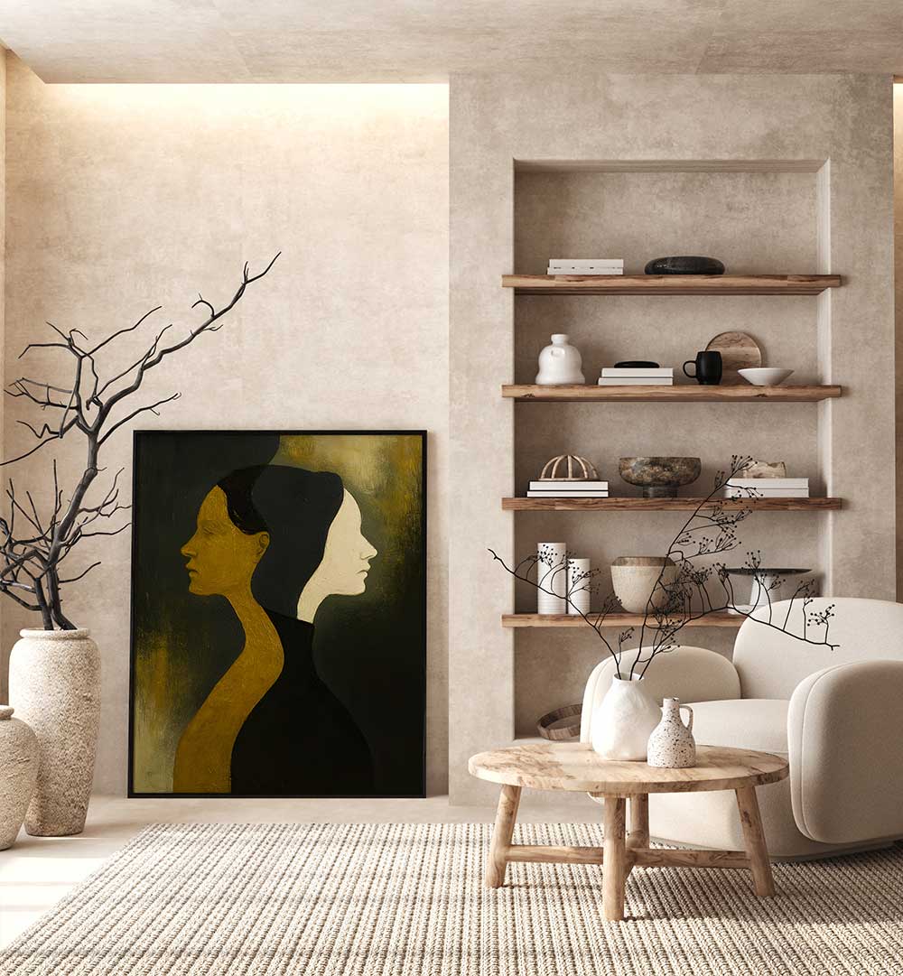 DUAL HORIZONS , EXPRESSIONISM PAINTINGS