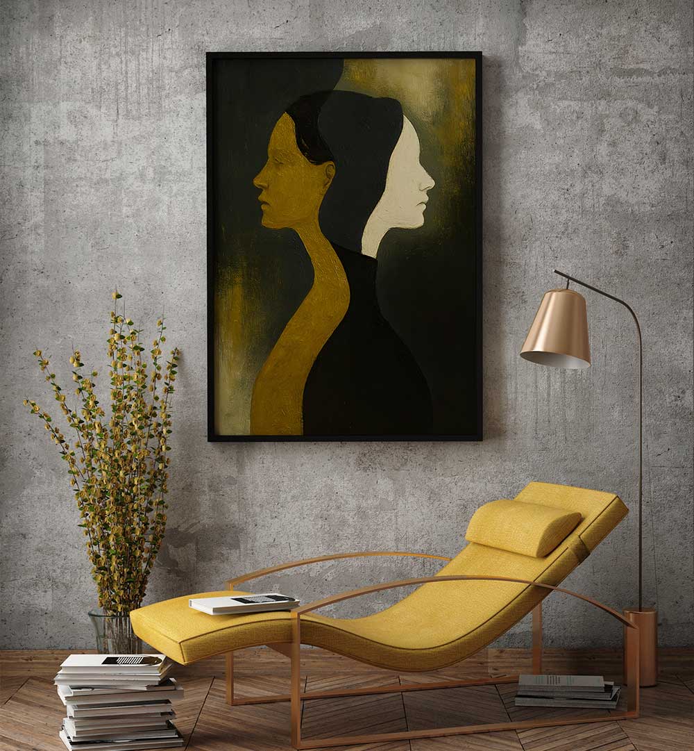 DUAL HORIZONS , EXPRESSIONISM PAINTINGS