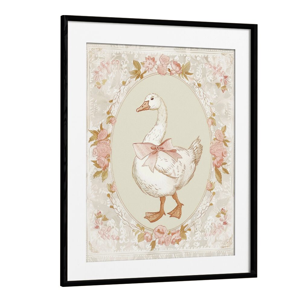 Duck Norris Kids Art Artwork in Black Frame With Mount
