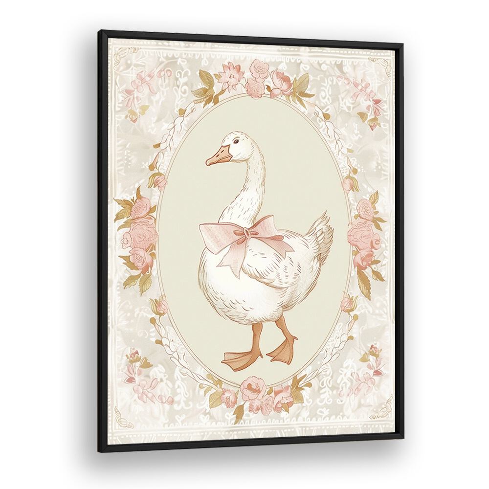 Duck Norris Kids art Artwork in Black Plain Frame
