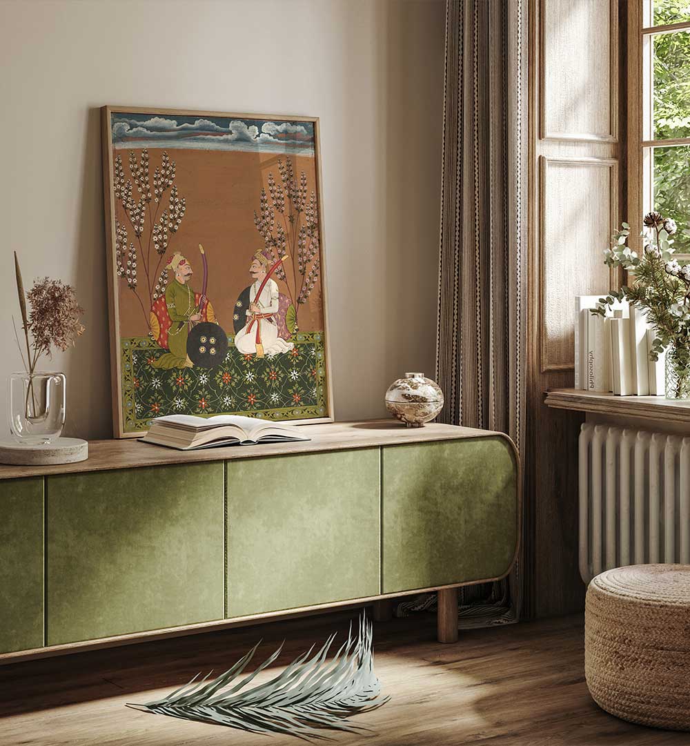 DUEL OF HONOR , INDIAN ART PAINTINGS