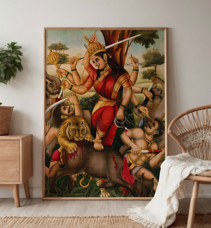 DURGA SLAYING THE BUFFALO DEMON I