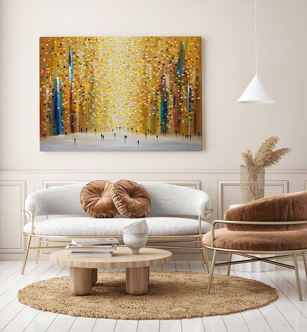 DUSK'S EMBRACE , MODERN IMPRESSIONISM PAINTINGS