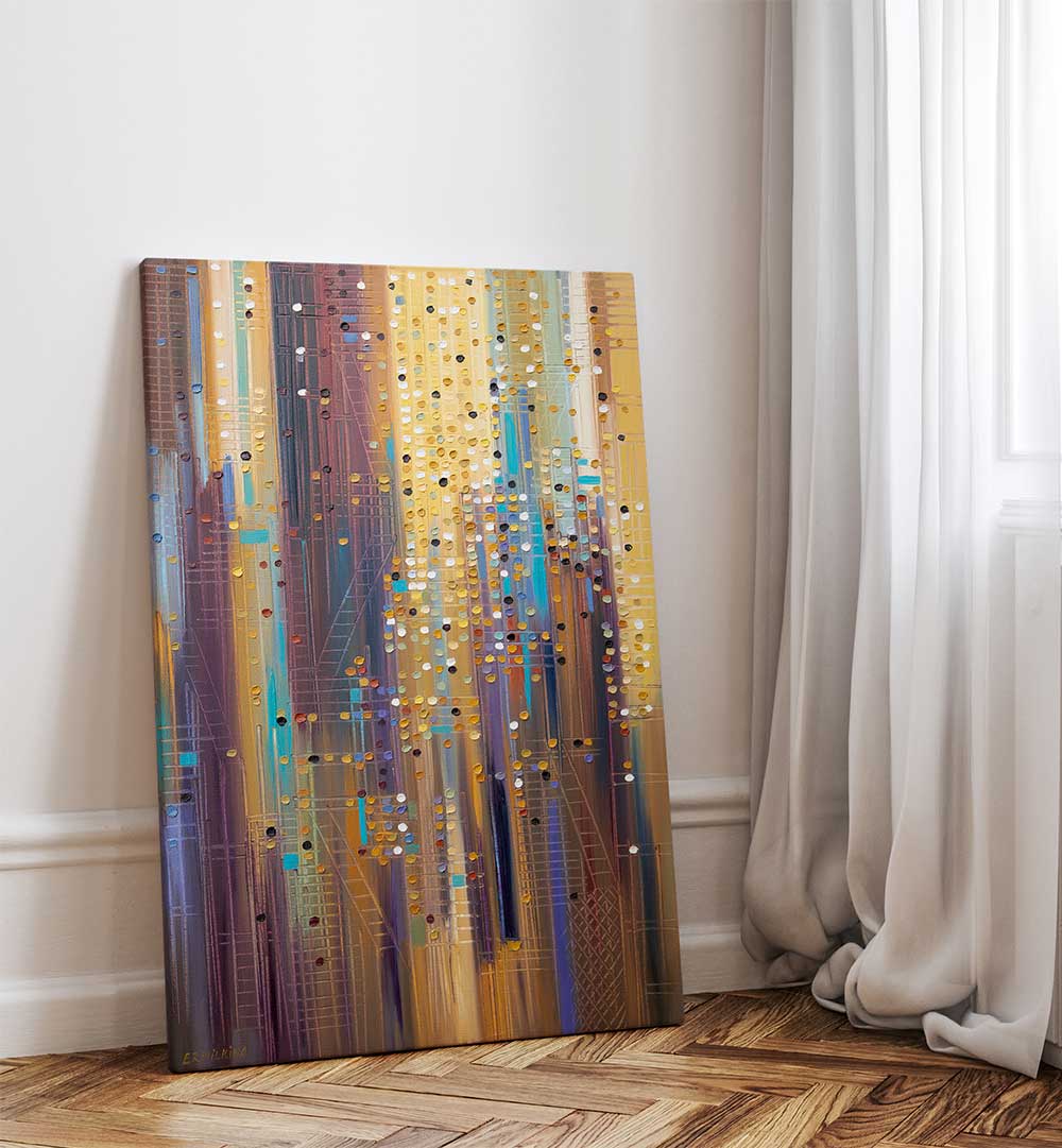 DYNAMIC CITY , MODERN IMPRESSIONISM PAINTINGS