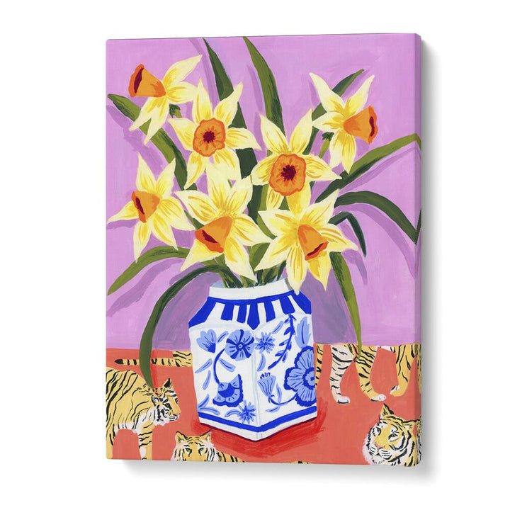 Daffodils By Sarah Gesek Kitchen Art Prints in Gallery Wrap