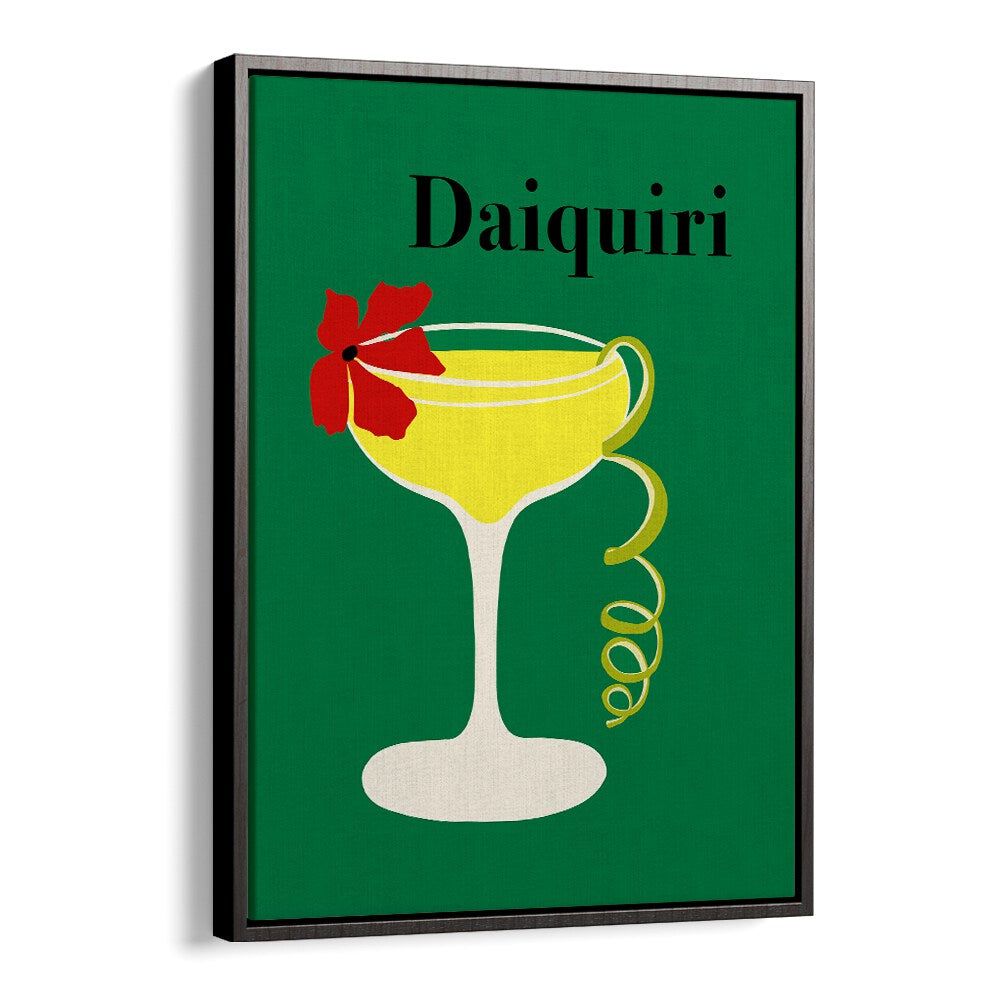 Daiquiri by Miho Art Studio Bar Posters Bar Art Prints in Black Floater Frame