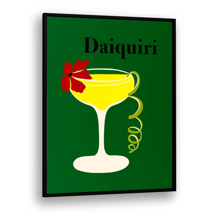 Daiquiri by Miho Art Studio Bar Posters Bar Art Prints in Black Plain Frame