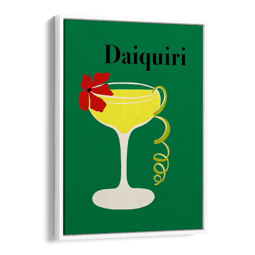 Daiquiri by Miho Art Studio Bar Posters Bar Art Prints in White Floater Frame