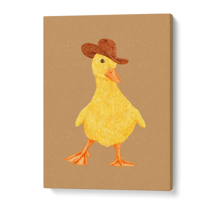 Daphne The Cowgirl Duckling Kids Room Paintings Kids Room Wall Art in Gallery Wrap