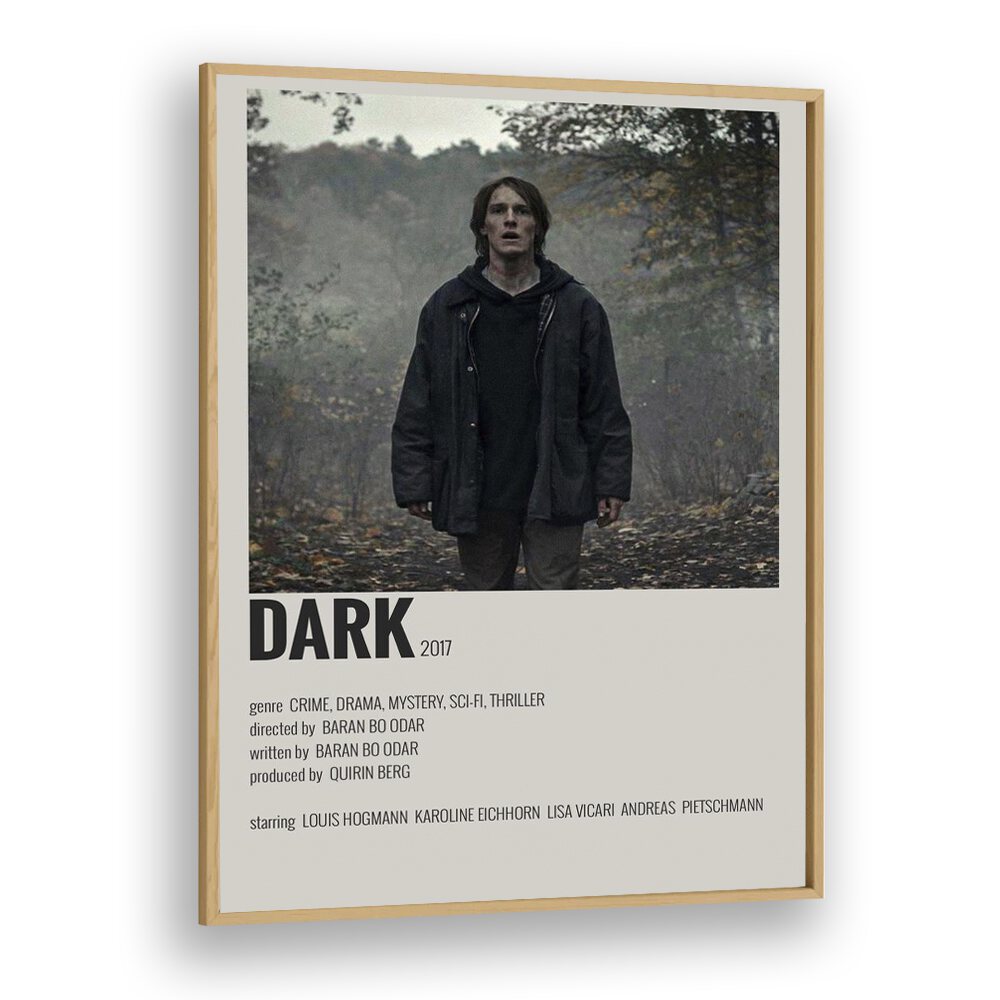 Dark Movie Posters in Oak Wood Plain Frame