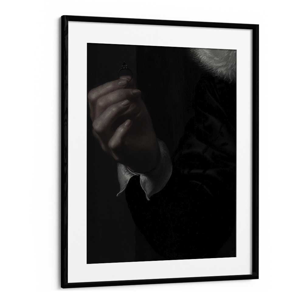 Dark Romance The Royal Gothic Engagement Ring Gothic Art Prints in Black Frame With Mount