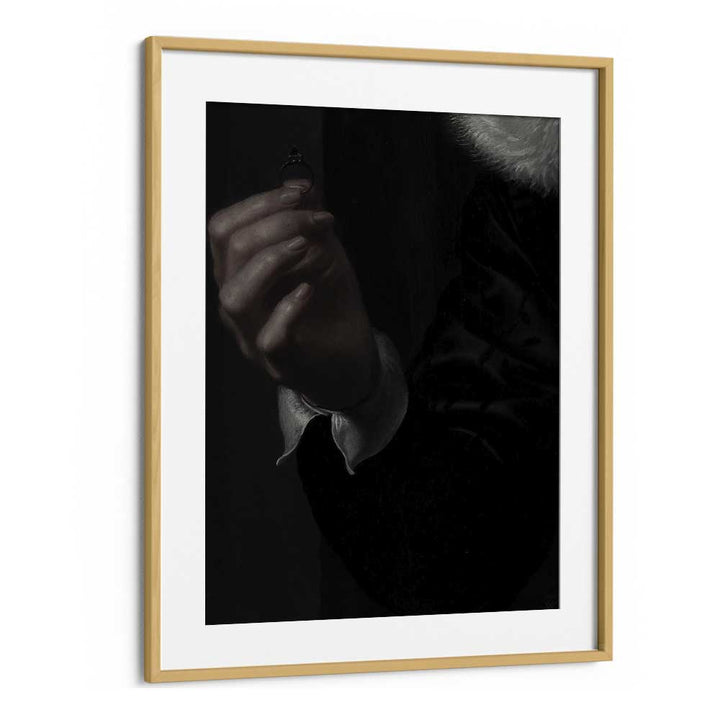 Dark Romance The Royal Gothic Engagement Ring Gothic Art Prints in Oak Wood Frame With Mount