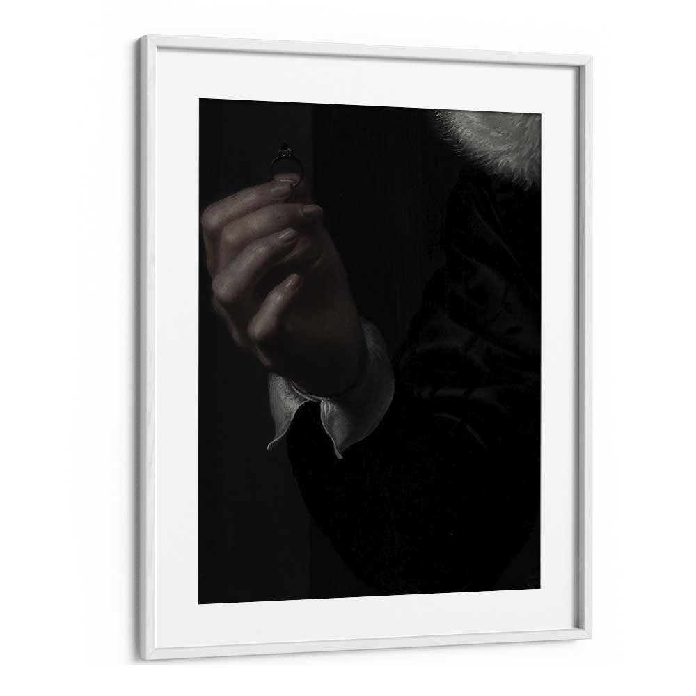 Dark Romance The Royal Gothic Engagement Ring Gothic Art Prints in White Frame With Mount