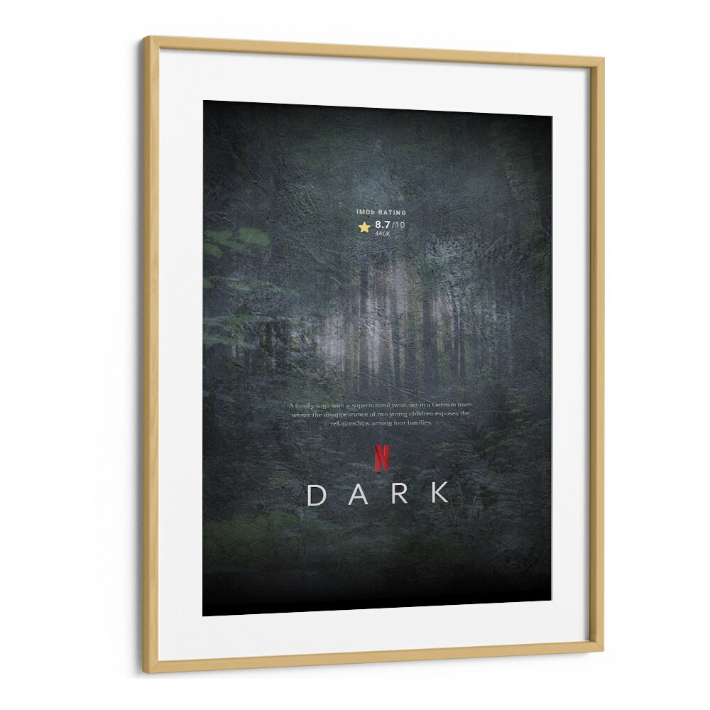 Dark by Grishma Korjani Movie Posters in Oak Wood Frame With Mount